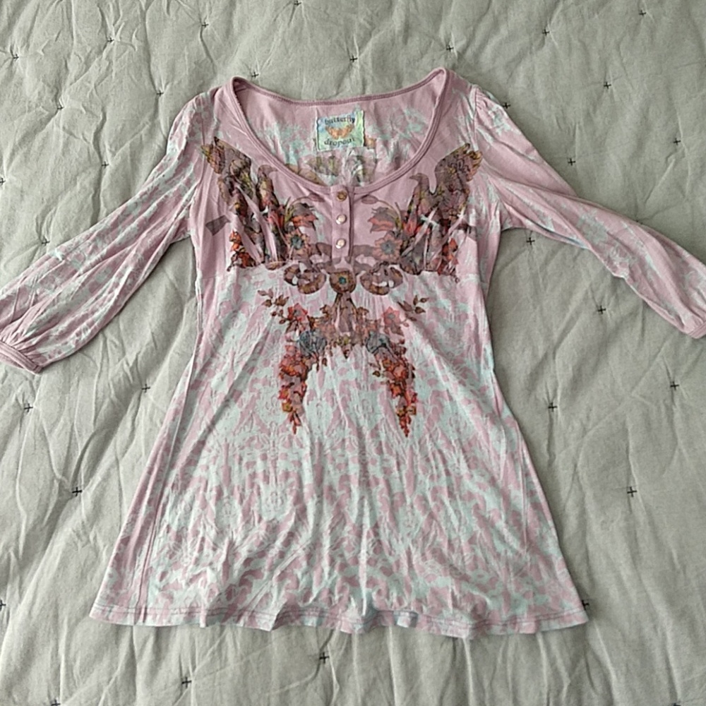 Nordstrom butterfly dropout love and light top
